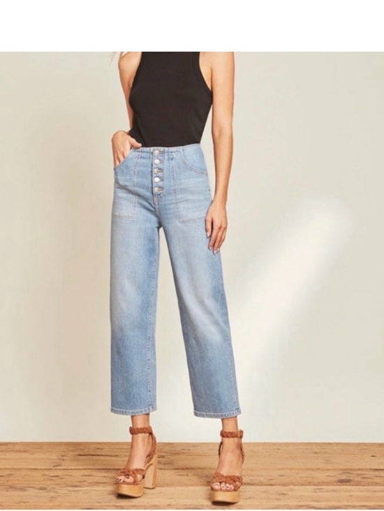 Veronica Beard Denim - Veronica Beard Crosbie Crop High Rise Jeans Medium Wash Size 26